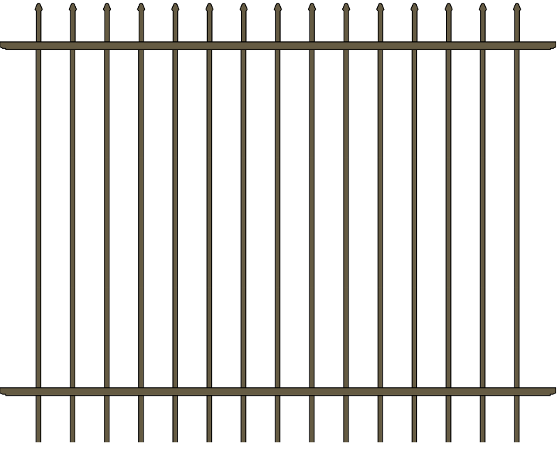 Chandler Commercial 54" Bronze 2 Rail