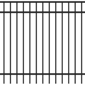 Classic Commercial 3 Rail Aluminum Fence Panel